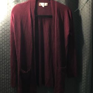 Maroon cardigan